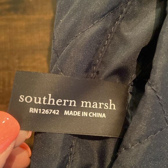 Harper Reversible Vest Navy / plaid by Southern Marsh Men’s - Picture 9 of 16